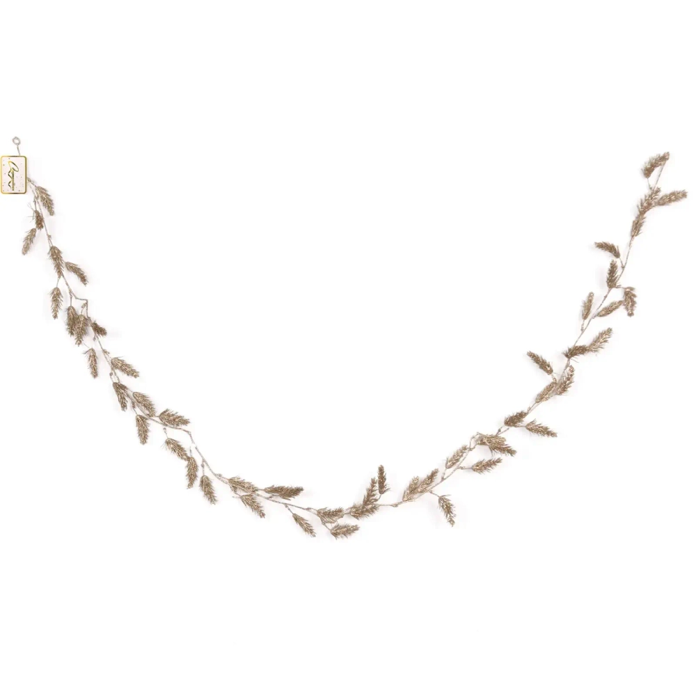 Украшение новогоднее «Сияющая хвоя» 1,80 м, Шампань