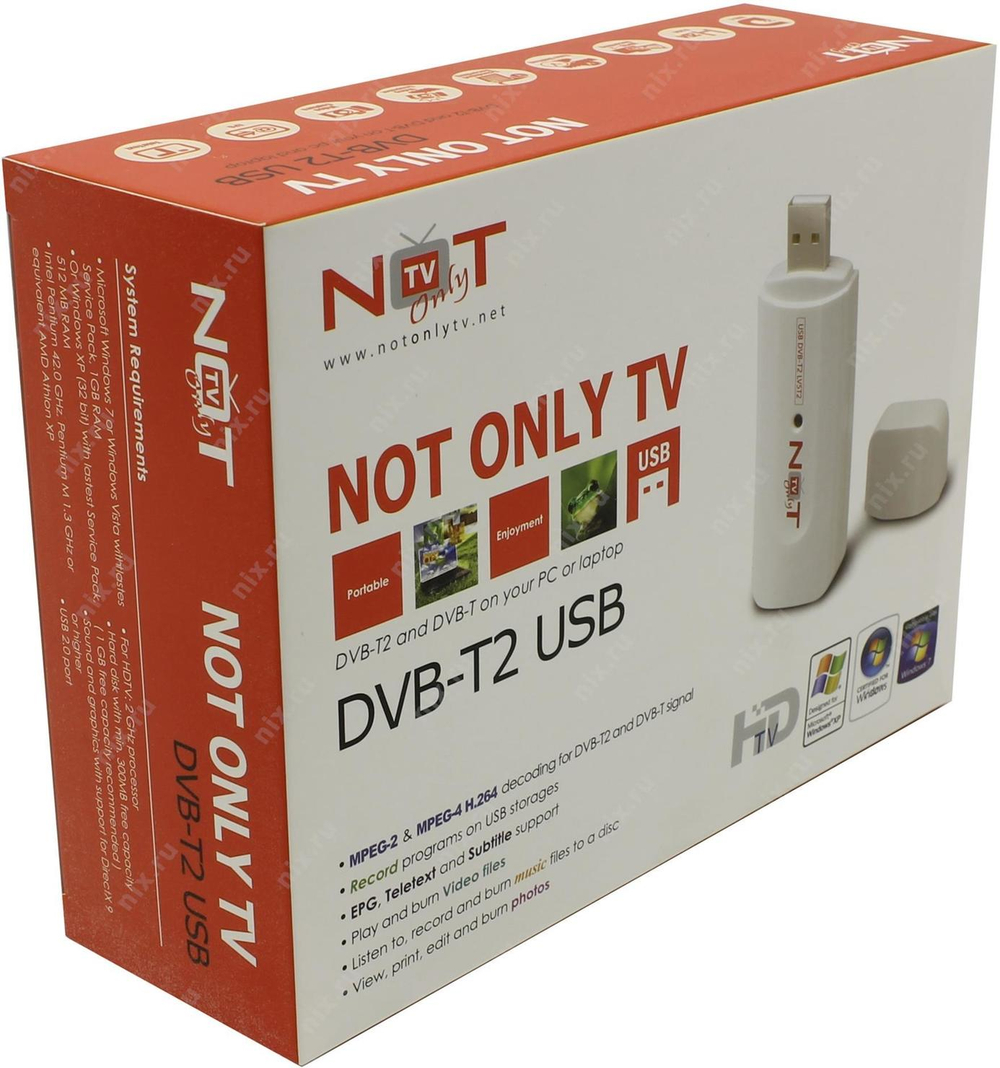 TV тюнер ДУ EXT NotOnlyTV DVB-T2 USB<LV5T2 USB DVB-T2> (USB2.0, DVB-T2)