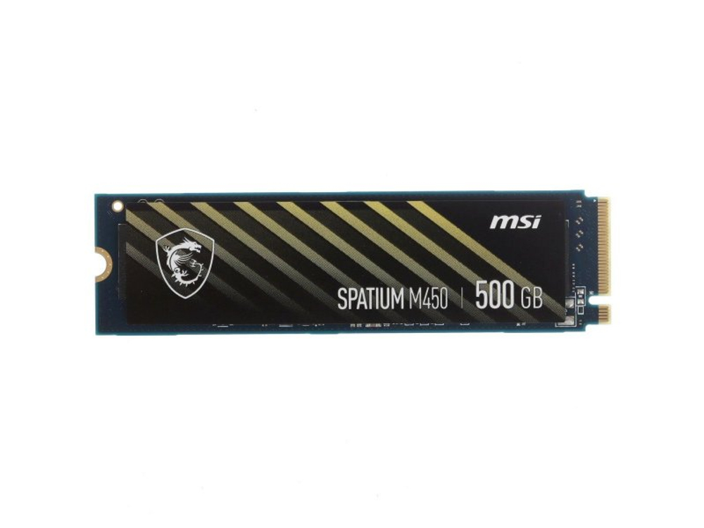 SSD накопитель MSI Spatium M450 M450 V1 500ГБ, M.2 2280, PCIe 4.0 x4, NVMe [S78-440K380-P83]