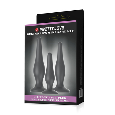 Набор анальных стимуляторов Black Pretty Love BI-014456H