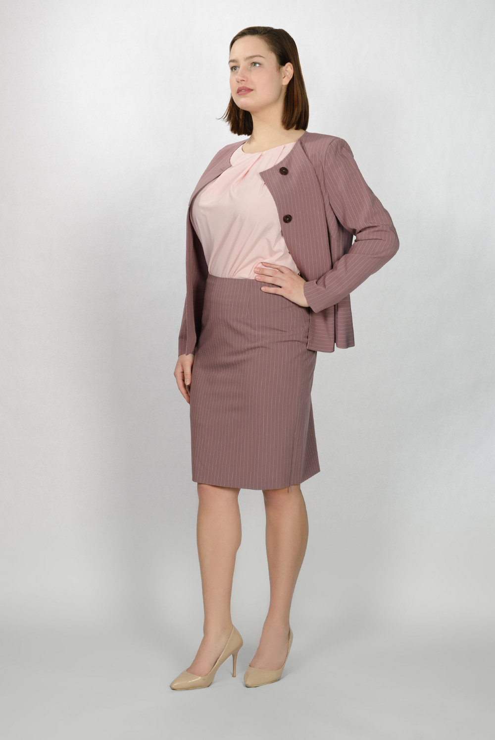 Юбка карандаш 2223АП, полоска #135Пг012223АП