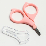 Ножницы детские безопасные, маникюрные, с чехлом, от 0 мес., цвета МИКС 1886960