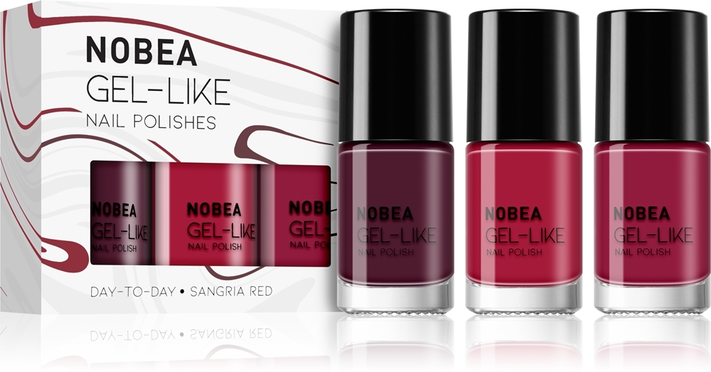 NOBEA Day-to-Day Fresh Frost Set - набор лаков для ногтей, 3× 6 ml