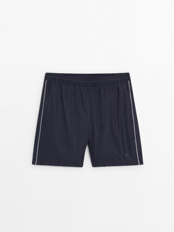 Massimo Dutti Однотонные плавки, темно-синий