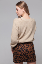 Юбка короткая леопардовая шоурум