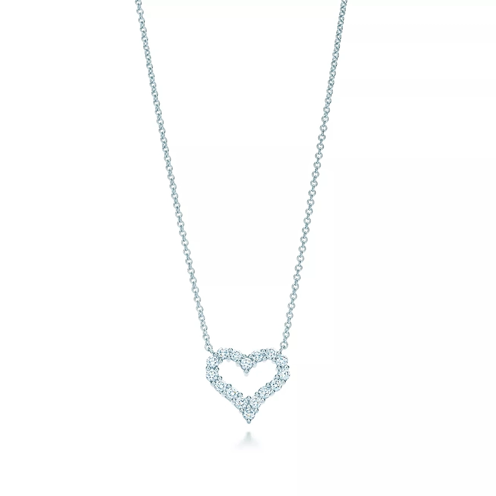 Подвеска из платины и бриллиантов, Tiffany💙 Выразительное чувство любви. В наличии
