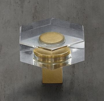 Ручка кнопка RH Lambeth Crystal Hexagonal