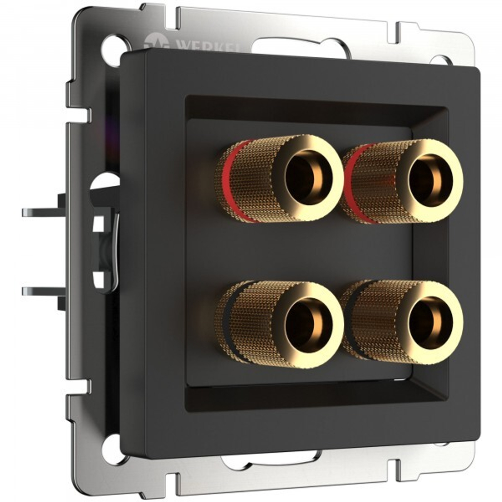 Акустическая розетка (черный матовый)