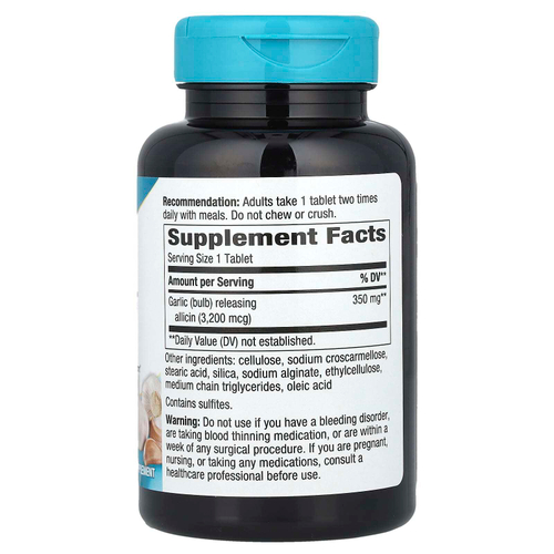 Nature's Way, Garlicin® Cardio, 350 мг, 180 веганских таблеток