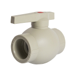 Кран шар 40 ручка PP-R EVER® plast   СЕРЫЙ (Россия)