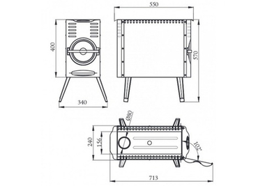 Универсальная портативная печь «Пичуга»