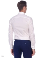 Рубашка приталенная с длинным рукавом