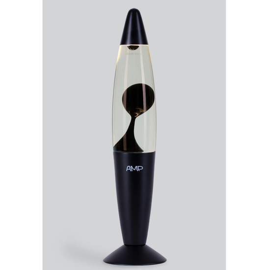 Лава лампа Amperia Rocket Черная, Прозрачная, корпус черный (35 см)
