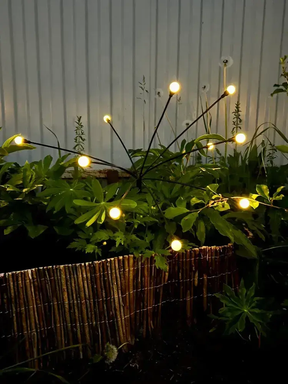 Светильник уличный на солнечной батарее 2 шт 10 ламп