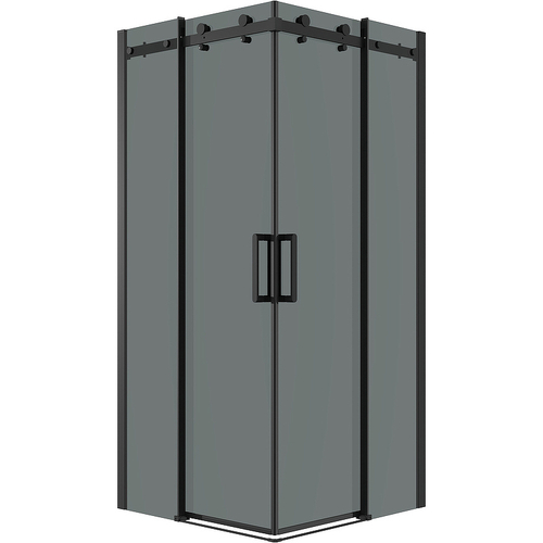 Душевой уголок Grossman Classic 90х90 300.K33.04.9090.21.10 профиль Черный матовый стекло тонированное