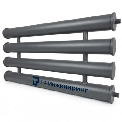 Регистр отопления РСП-4x159x4,0-12000 четырёхрядный секционный с плоскими заглушками