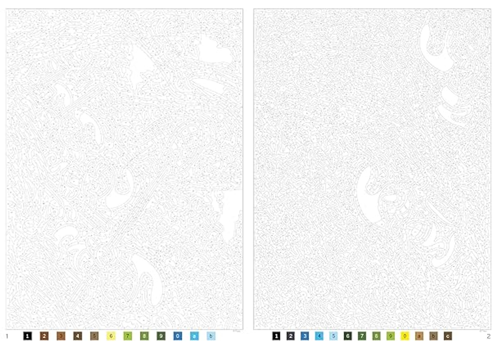 Hachette раскраска по номерам Coloriages au numéro -Раскраски-Schtroumpfs Tome 2