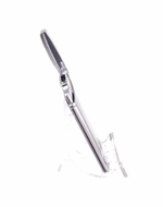 Зажигалка Lubinski "Флоренция", плоская, турбо, серебристая в рубчик