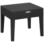Столик журнальный квадратный RATTAN OLA DOM антрацит 530х450мм
