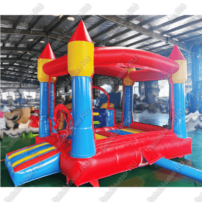 Надувной батут "Мини-Замок" 3,5*3*2,8 м.