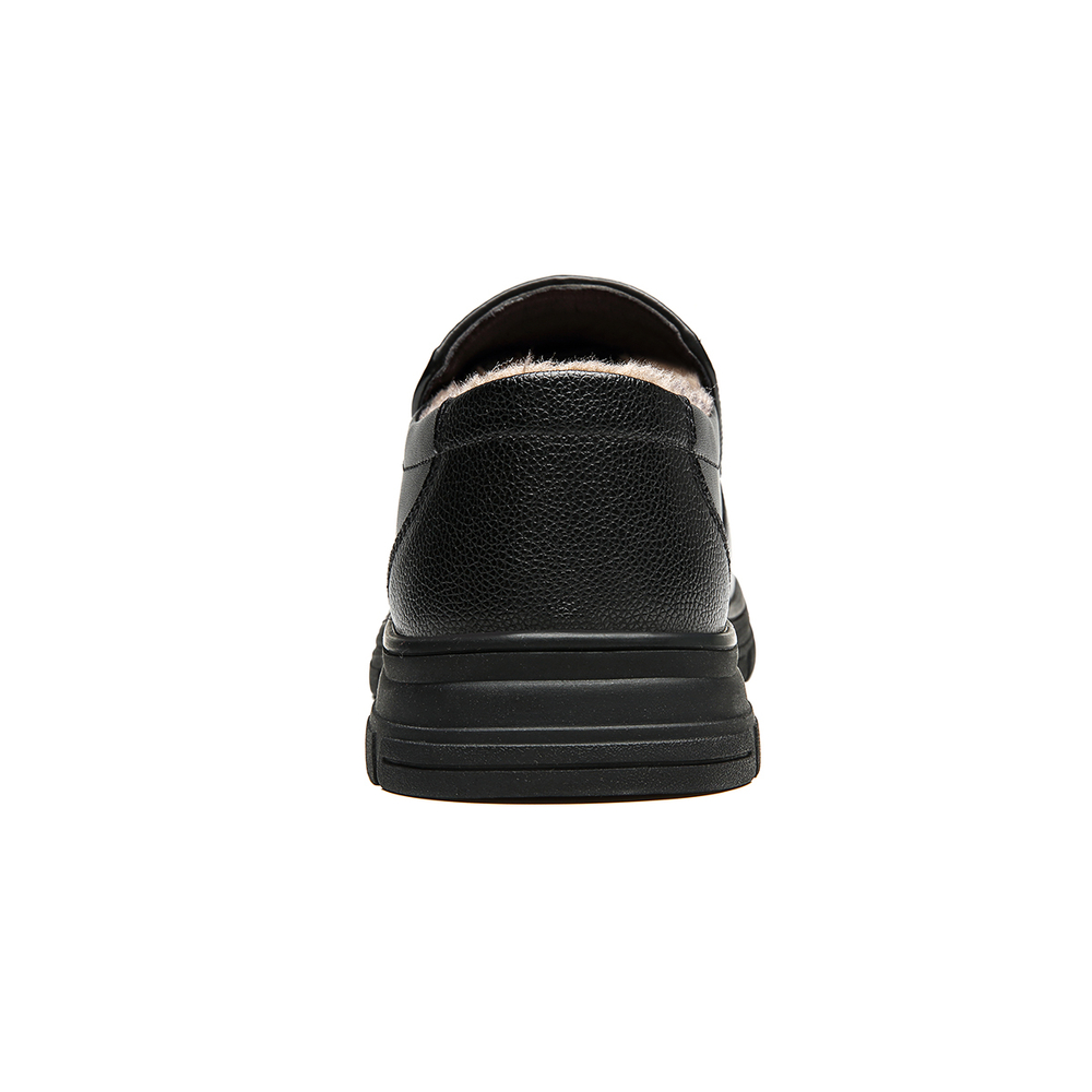 CHINT Cow Split Leather Dress Shoes Men"s Black