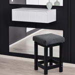 Табурет для кухни, 33х33х51, Оливия, банкетка в прихожую, деревянный, черный, IKEA