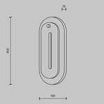 Настенный светодиодный светильник Maytoni Ventana MOD523WL-L15BG3K1