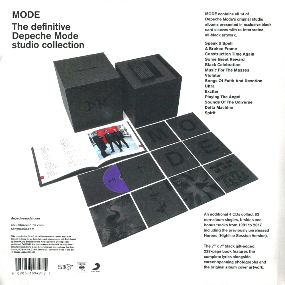 Компакт-диск Mode - The Definitive Depeche Mode Studio Collection (Limited  Edition Box Set) — Depeche Mode купить в интернет-магазине Collectomania.ru