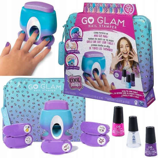 Маникюрный набор "Принтер для ногтей" в косметичке "Go Glam"