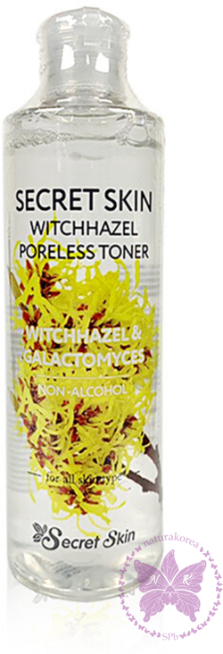 Secret Skin Тонер с экстрактом гамамелиса Witchhazel Poreless, 250 мл