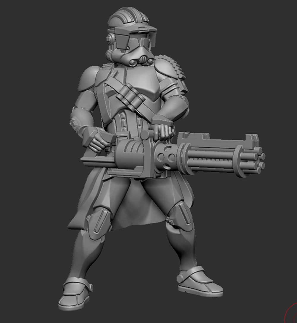 Battlefront Heavy Trooper with Sentry Gun