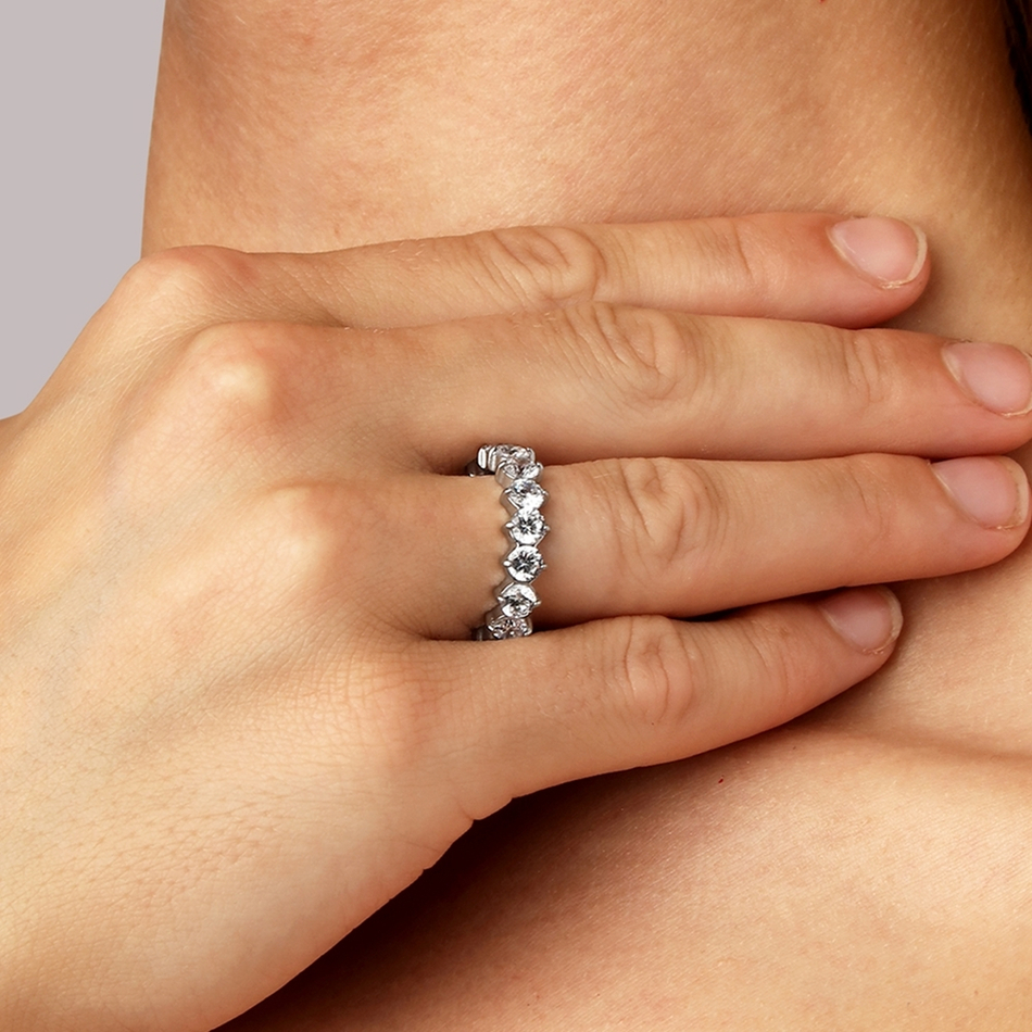 Кольцо Dyrberg Kern MAMBA SS CRYSTAL size III 480184