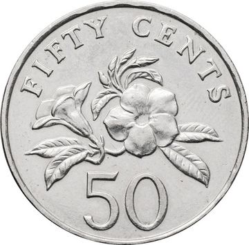 50 центов 1992-2012 Сингапур