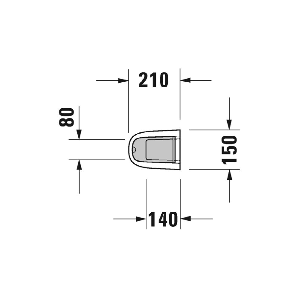 Duravit Starck 3 Умывальник 600 x 450 мм белый с пьедесталом 0300600000+0865160000