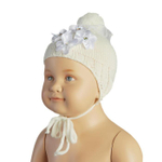 Шапка для девочек на завязках 1-3 года, в ассорт. Арт. 933503