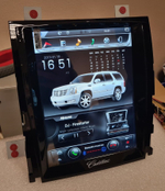 Магнитола для Cadillac Escalade 3 2006-2014 - Carmedia NH-1001 вертикальный экран 10.4" в стиле "Тесла" на Android 9, 4/64ГБ