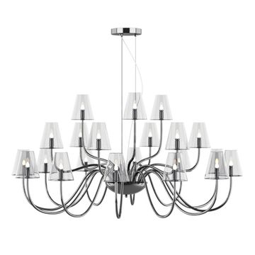 Люстра подвесная 758214 хром/прозрачный Diafano Lightstar