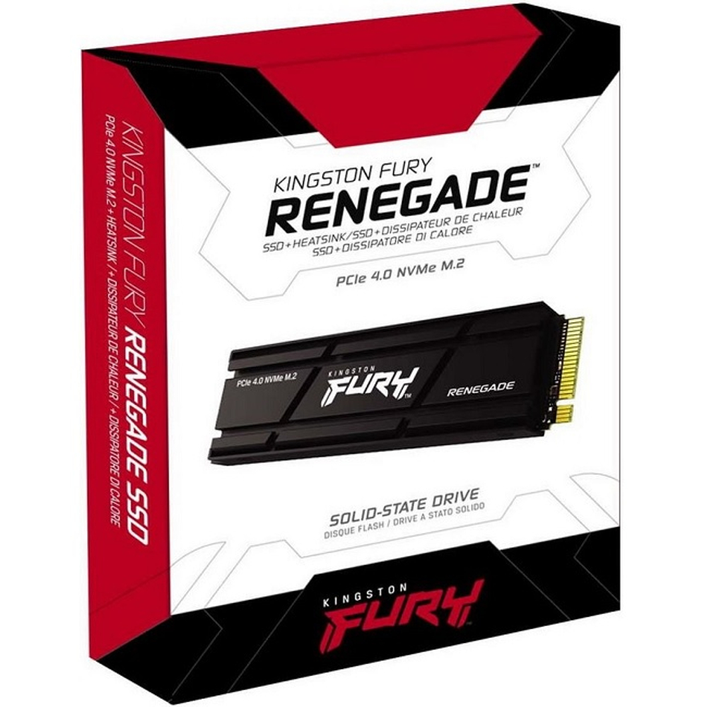 Жесткий диск SSD M.2 2Tb Kingston FURY Renegade, 7300/7000MBs, TLC 3D NAND, PCI-E4.0x4 (SFYRDK/2000G)