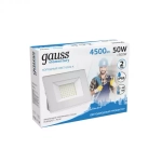 Прожектор Gauss LED Elementary 50W 4500 lm IP65 6500K белый  613120350