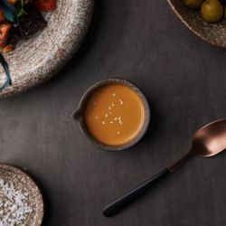 Соусник 60 мл d 7,4 см h3,7 см круглый с носиком Brown Untouched Taiga P.L. Proff Cuisine [1]