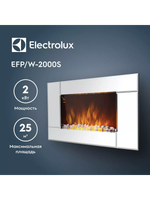 Электрокамин Electrolux EFP/W-2000S Silver