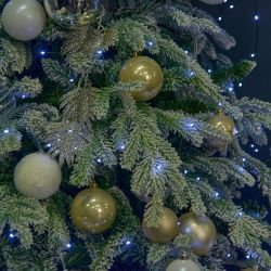 ULD-S40000-4000-DGA WHITE IP20 DEW Гирлянда светодиодная Роса. 400м. 4000 светодиодов. Белый свет. Провод зеленый. ТМ Uniel