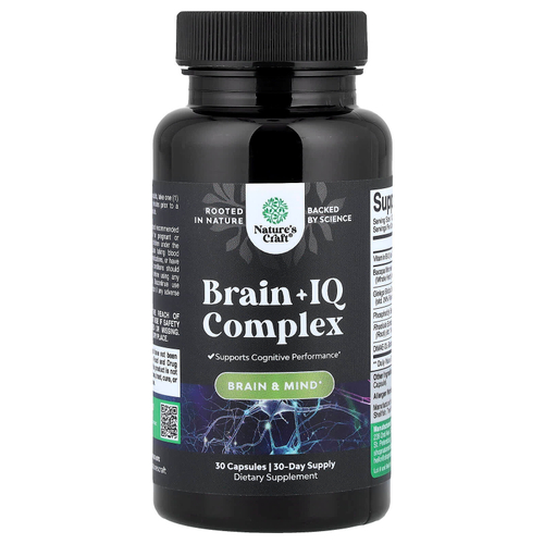 Nature's Craft, Brain + IQ Complex, 30 капсул