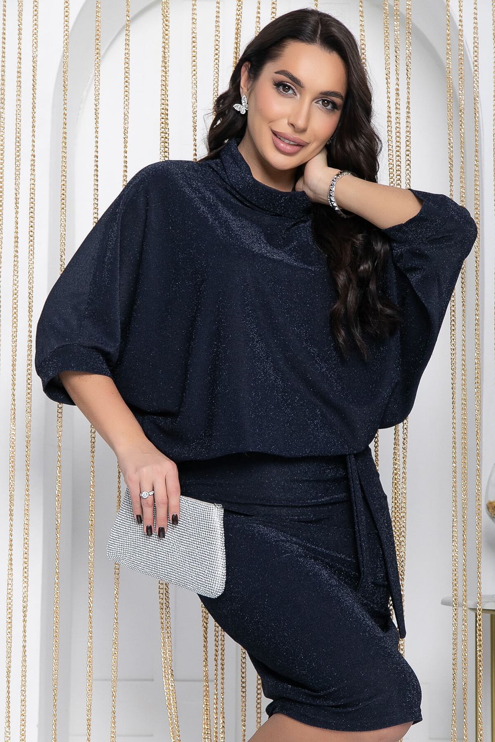 Платье Антония (темно-синее) П12111 LT Collection (Акция)