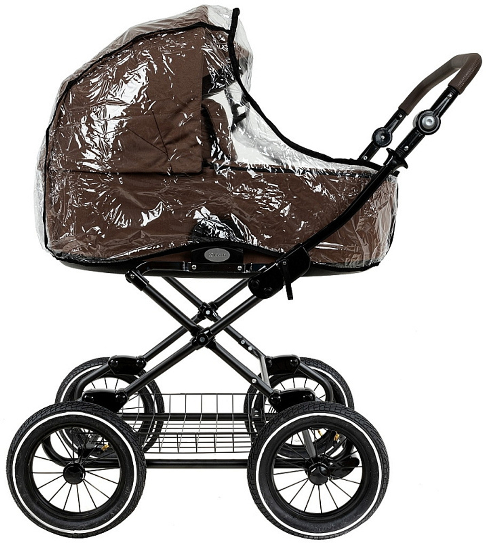 Детская коляска Roan Bass Next Classic d12 2.0 3 в 1 с автокреслом Tutis Elo Lux EduSky Black BNC/81/2 Mocha Mousse/Black/руч.Cappuccino