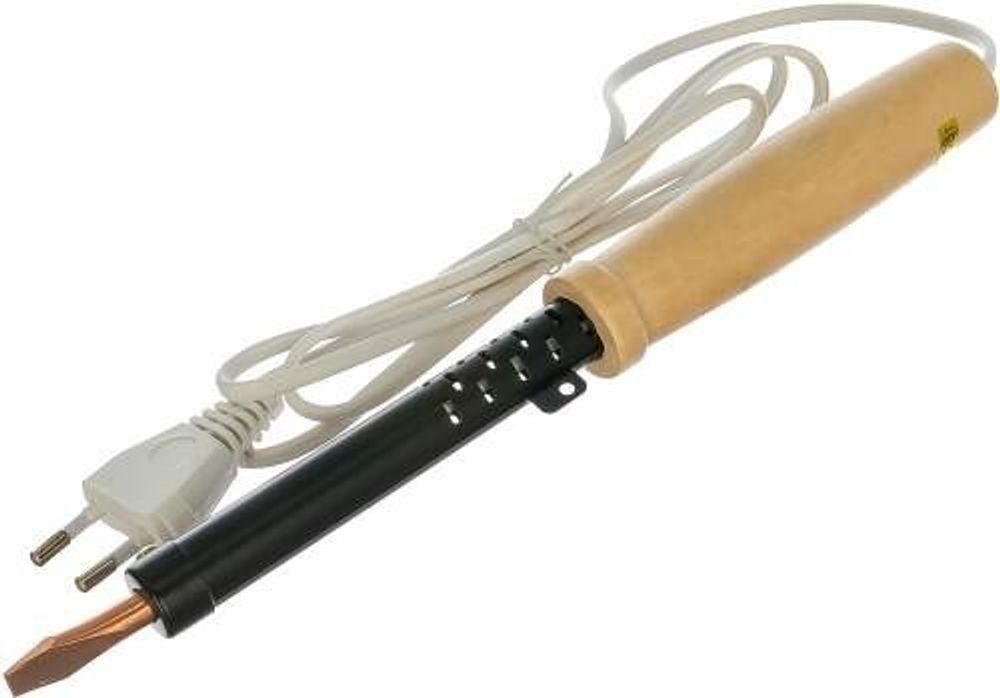 Паяльник 100W 220V, деревянная ручка (REXANT)