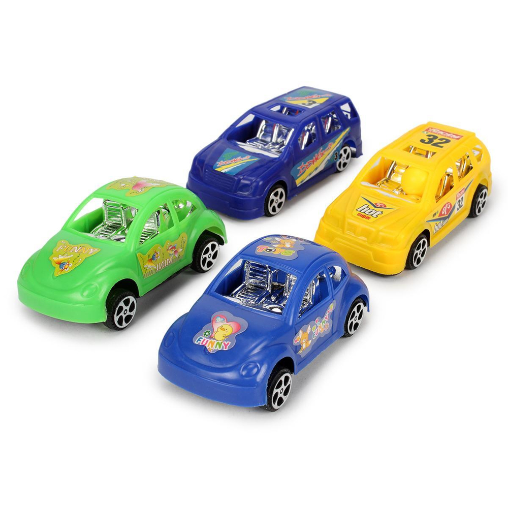 Автовоз ин. 30см + 4машины, ПК JL001-4