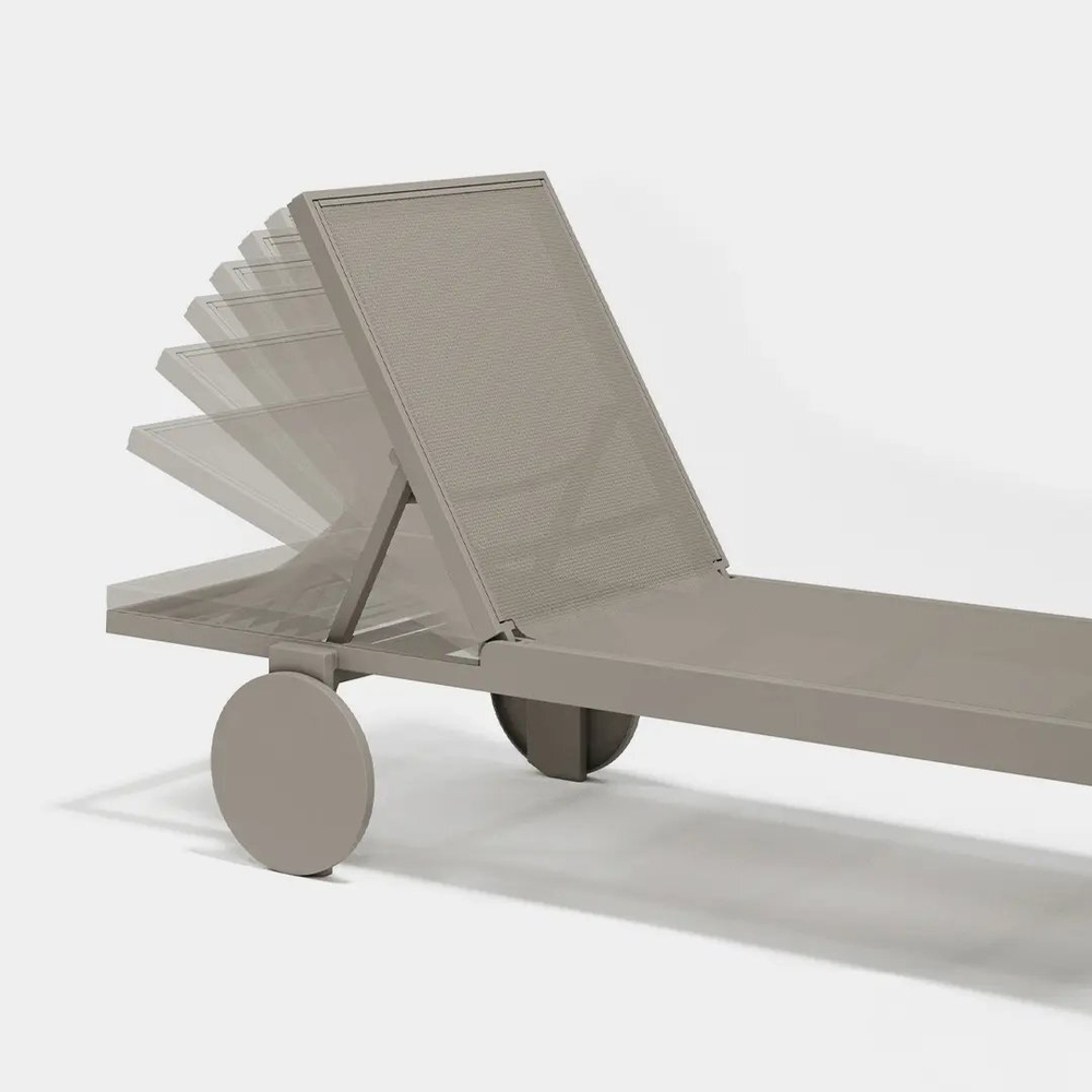 Лежак пластиковый Vondom Gatsby Basic, тортора