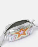 Сумка STELLA McCARTNEY Серебристый металлик/Аппликации: разноцветные звезды Девочка