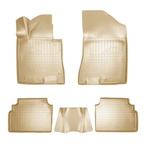 Ковры в салон Norplast/Unidec для Hyundai Sonata VIII в кузове DN8 (2019-), Бежевый, арт.NPA11-C31-630-B